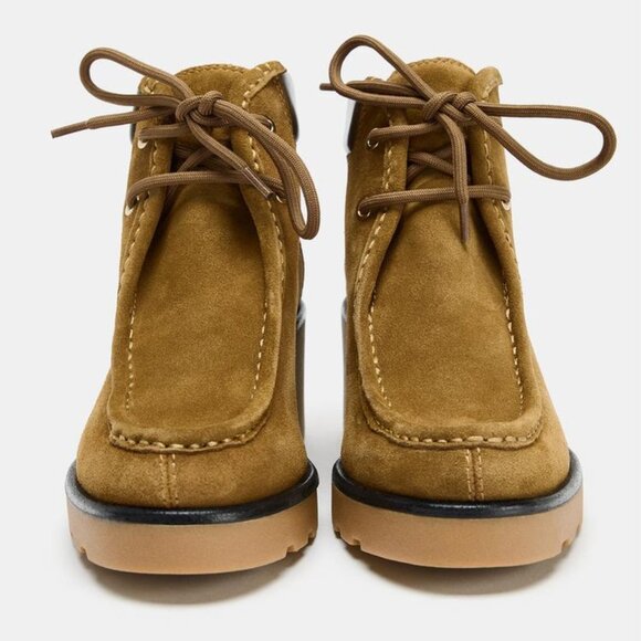 ZARA LACED HEELED ANKLE BOOTS - Picture 3 of 5